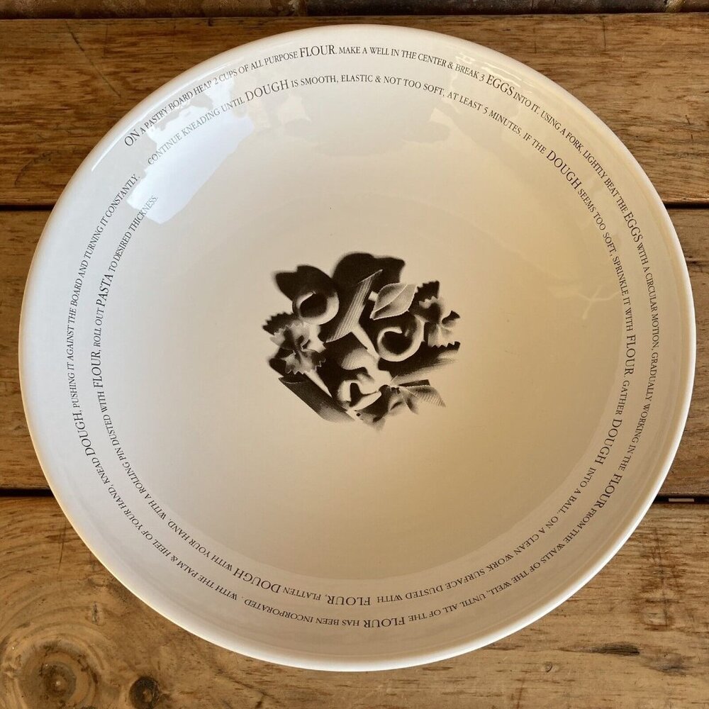 Pier 1 Imports Pasta Recipe Serving Bowl 13 in Made In Portugal READ DESCRIPTION